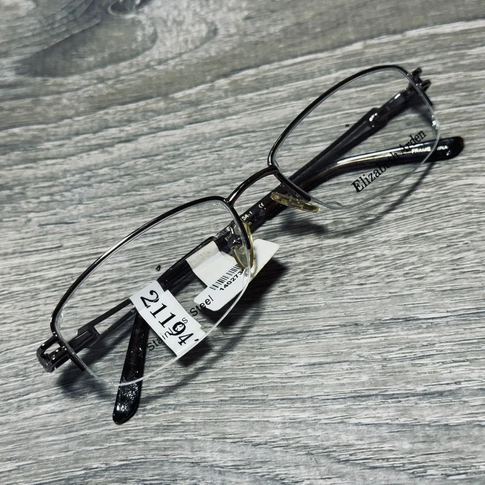Elizabeth Arden EA 6015A-1 Eyeglass Frames 53-17-135 Brown Half Rim Tortoise
